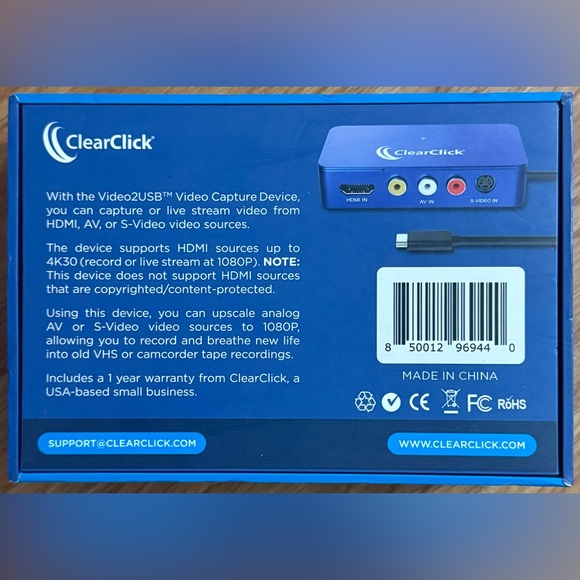 ClearClick Video2USB Capture Device - Picture 3 of 5
